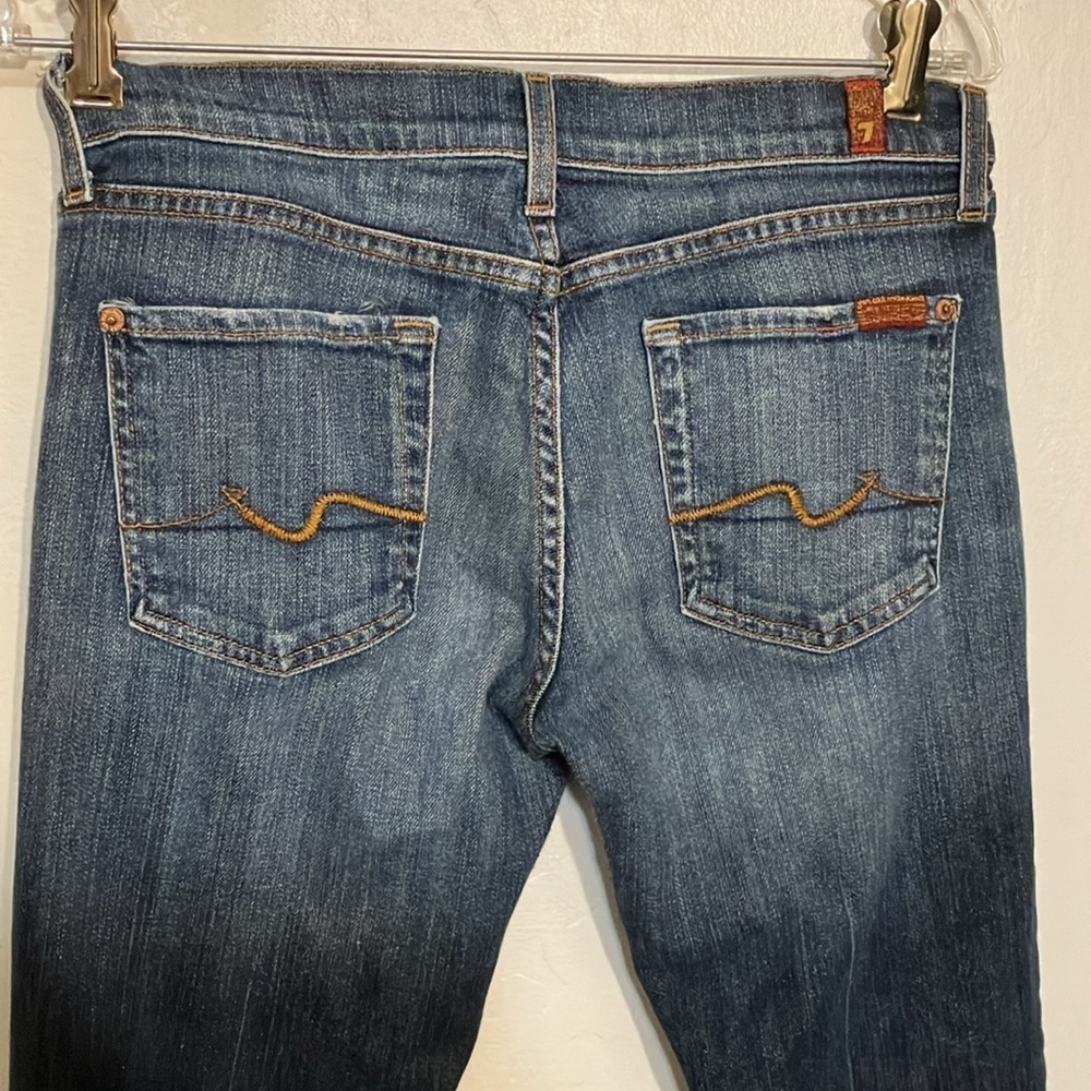 Seven for All Mankind flare dojo 5 pocket classic denim jeans USA 30 X 29 - Picture 4 of 7
